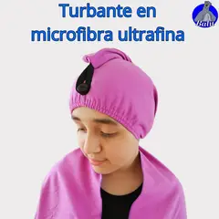 GENERICO - Turbante de baño en microfibra ultrafina