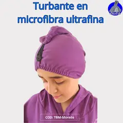 GENERICO - Turbante de baño en microfibra ultrafina