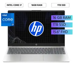 HP - Laptop 15-fd0280la 15,6 FHD Intel Core i7-1355U, Ram 16GB, SSD 1TB, Free Dos