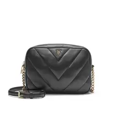 VICTORIA'S SECRET - Crossbody negro con dorado victorias secret