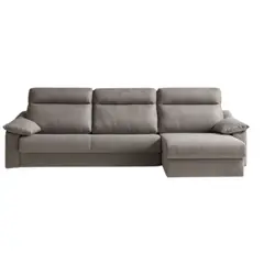 YOLODECORO - Seccional con Chaise Longue a la Derecha Berton Gris