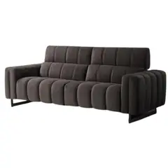 YOLODECORO - Sofá 3 Cuerpos Hampton Negro