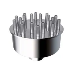 GENERICO - Boquilla para pileta o fuente en acero inoxidable de 2 pulgada