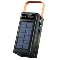 GENERICO - Cargador Con Panel Solar 60000mAh Bossney Carga Rápida BS-E5724