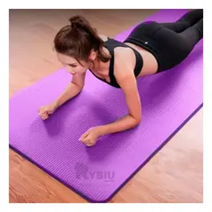 RYBIU IMPORT - Mat de 10mm para Yoga Goma Eva de Color Lila