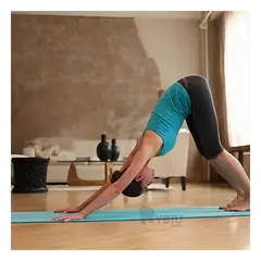 RYBIU IMPORT - Tapete de Yoga Practico de 10mm Celeste Y+Gift MiniAgenda
