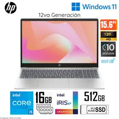 HP - Laptop 15-FD0053LA Intel Core i5 1235U 16GB RAM 512GB SSD 15,6 pulg. HD