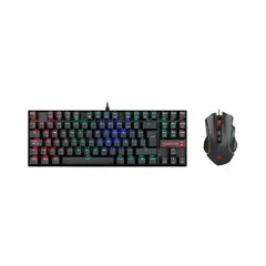 REDRAGON - Combo 2 en 1 KUMARA K552 RGB + GRIFFIN, Español Switch BLUE