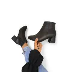 GENERICO - Botin Mujer Reyna Taco 5 1399 5C-60 Color Negro