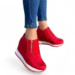 GENERICO - Zapatilla Taco Incorporado 7 1399 5C-55 Color Rojo