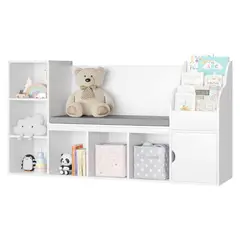 GENERICO - Estante con Asiento Infantil Todler Blanco Petrox Home