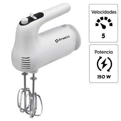 Batidora de Mano 5 Velocidades HM505 Blanca
