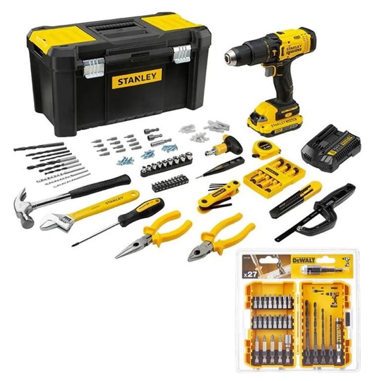 Taladro Percutor 1/2" 20V Inc Bat+Set Accs 27 Pzs SCD711C1H-K1