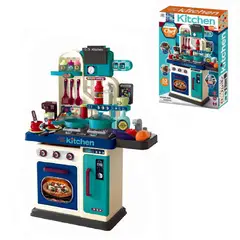IMPORTADO MC - Juego de Cocina The Kitchen Chef Musical 53 pcs -Azul