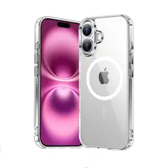 GENERICO - Case Clear para iPhone 16 Plus con MagSafe - Transparente