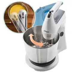 OSTER - Batidora de Mano y Pedestal 3.7 Litros 6 Vel