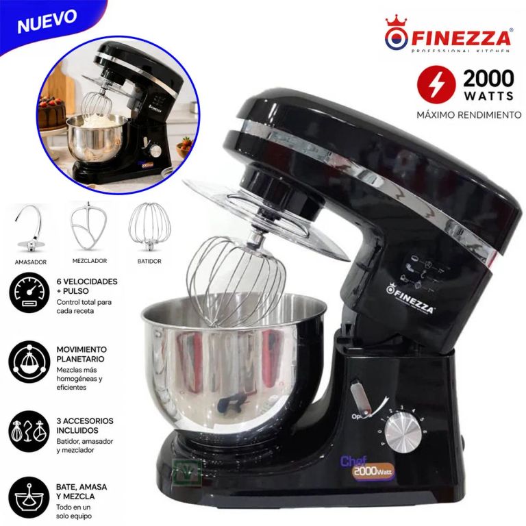 Batidora Orbital 2000W FZ-6818B Negro