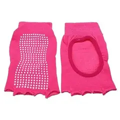 GENERICO - Medias Antideslizantes para Yoga Sin Dedos Rosado