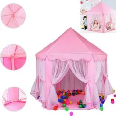 GENERICO - Carpa Castillo modelo Princesa tul - ROSADO