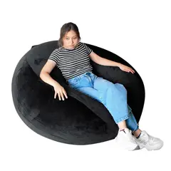 GENERICO - Puff Gigante de Felpa Ultra Suave Confort y Versatilidad