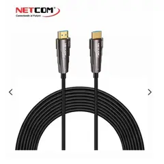 NETCOM - CABLE HDMI 2.0 DE FIBRA OPTICA DE 40 METROS ULTRA HD 4K 60HZ