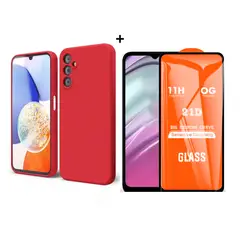 SPACE - CASE SILICONA SAMSUNG A15 ROJO + MICA