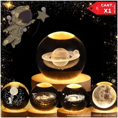 INSPIRA - Esfera 3D Mini Lámpara de Luz Cálida Galaxia