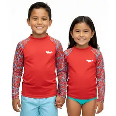 M YOWIE - Camiseta de Licra UV Fire Garden Kids
