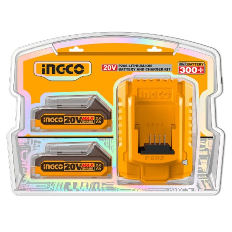 SET 2 BATERIA 20V 2.0Ah + 1 CARGADOR - FBCPK1222