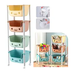 OEM - Organizador Estante Multifuncional 4 Niveles Kawaii