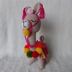 GENERICO - Llama amigurumi peru 28cm peluche adorno