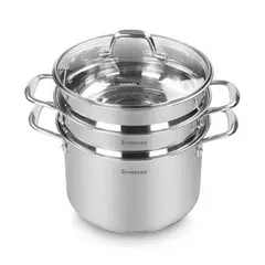 FINEZZA - Espaguetera FZ-0062SP de acero inoxidable de 6L