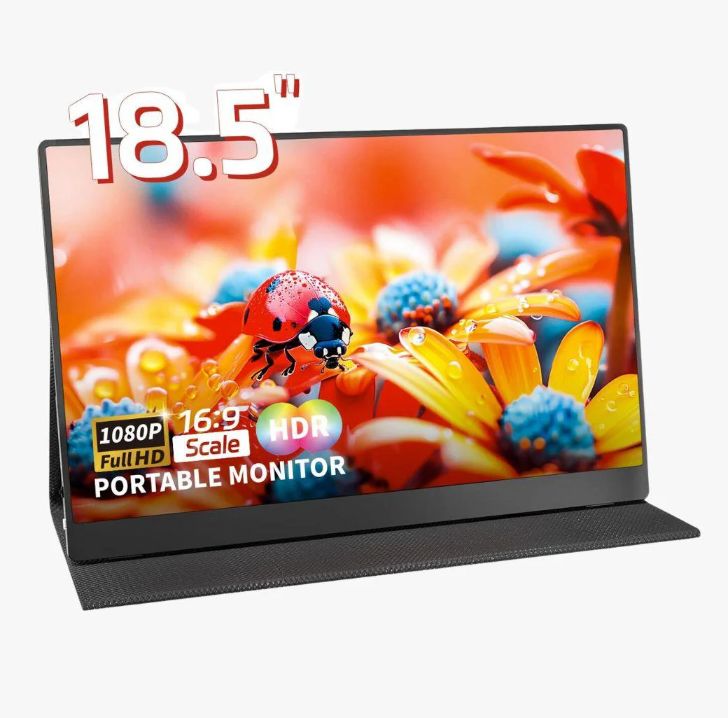 Monitor Portátil 18.5 FHD - para PC o consolas Full Cover