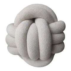 GENERICO - Cojín Nudo Beige Decorativo 25 cm
