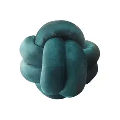 GENERICO - Cojín Nudo Verde Agua 25 cm
