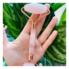 RYBIU IMPORT - Set Compacto para Rostro 1 Rosa Marmoleado Y+Regalo Stickers