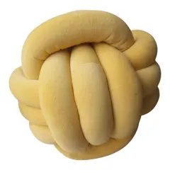 GENERICO - Cojín Nudo Amarillo 25 cm