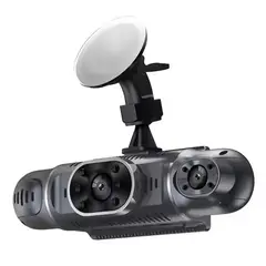 GENERICO - Cámara Para Auto Full Hd Triple Lente 1080p + Cámara Trasera