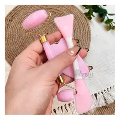 RYBIU IMPORT - Set para Limpieza de Rostro en Rosado Bebe Y+Papel de Regalo_123