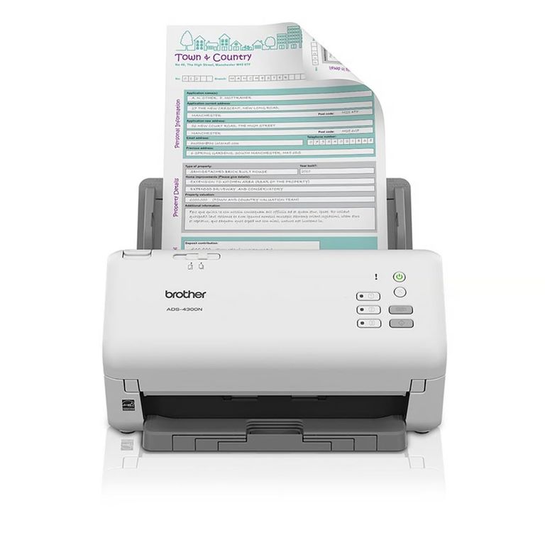 Escaner ADS-4300N 40ppm ADF Duplex RED
