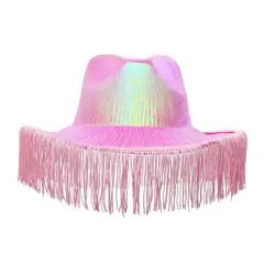 OTTOWARE - Sombrero Vaquero con Fleco Rosado