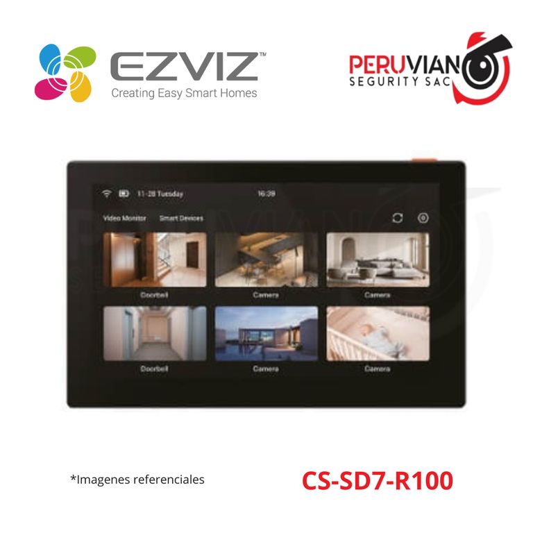 MONITOR 7 ADICIONAL PARA VIDEOPORTERO CON WIFI CS-SD7-R100