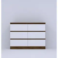 MUEBLES MACRUMO - Cómoda 6 Cajones Brixton Armado