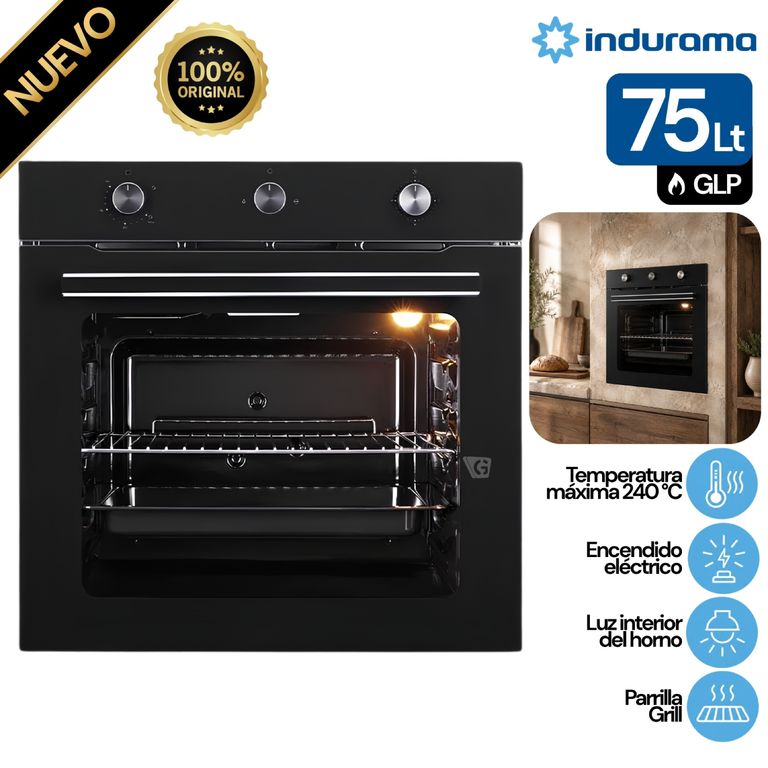 Horno Empotrable HEI-75NGP 75 L Gas