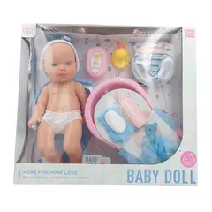 GENERICO - Baby Doll Baño + Set de baño Bebé