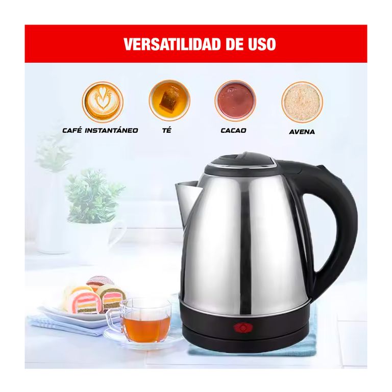 JARRA HERVIDORA 2L 1500W + COCINA ELÃ‰CTRICA 1 HORNILLA 1000W - COMBO