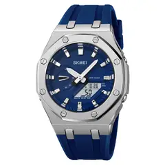 SKMEI - Reloj 2243 AZUL Correa Silicona Hora Mundial_.