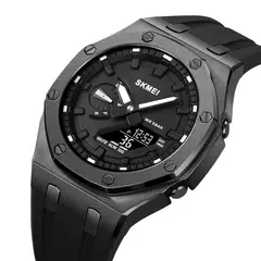 SKMEI - Reloj 2243 NEGRO Correa Silicona Hora Mundial