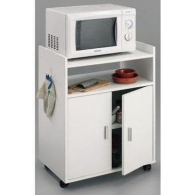 Mueble Auxiliar de Cocina para Microondas Danés color Blanco R&R MUEBLES