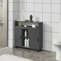 GENERICO - Mueble de Baño Organizador Moderno Kozume Negro R&R MUEBLES